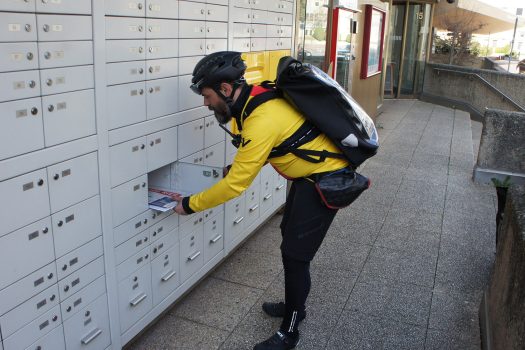 Service poste par Vélo Express